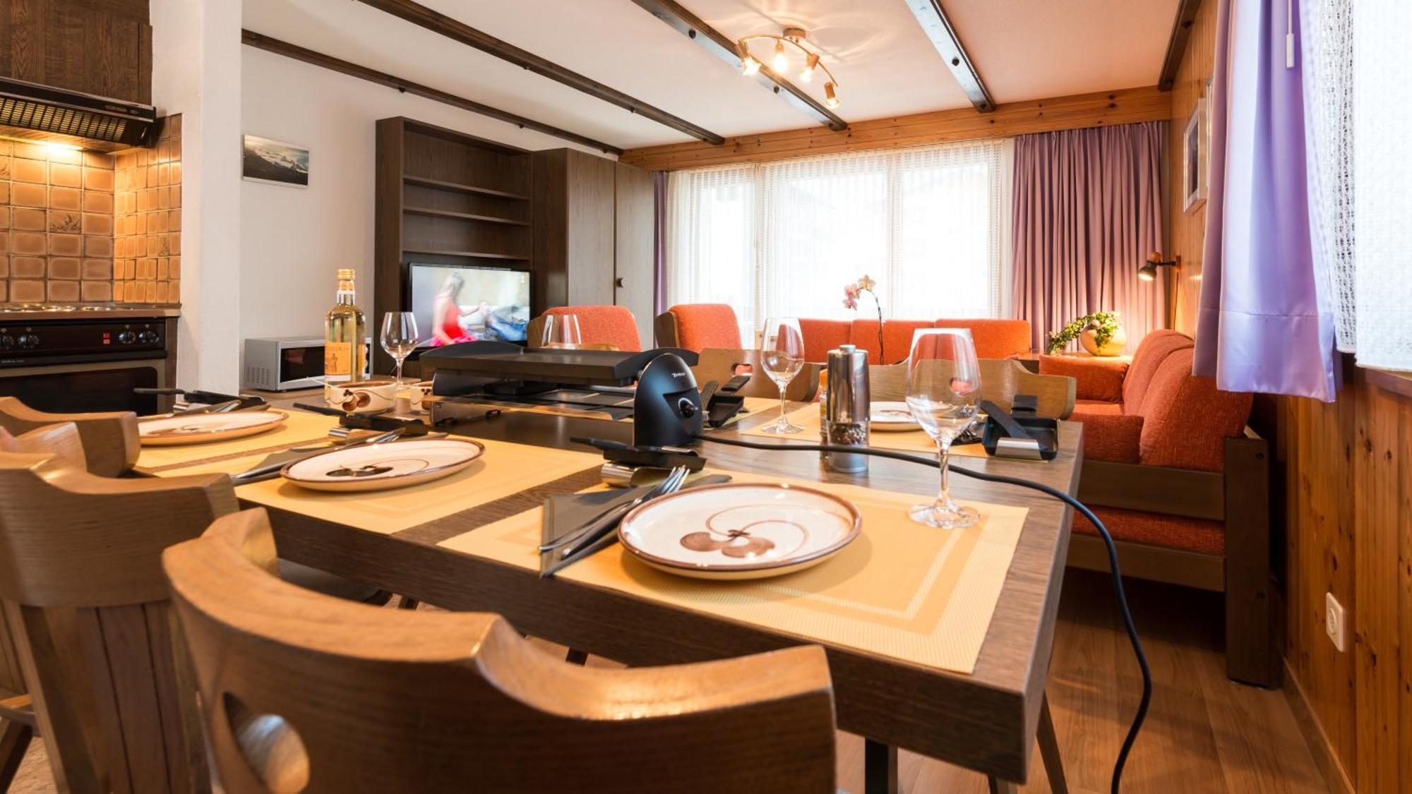 Ferienwohnung Haus Alba Saas-Almagell Zimmer foto