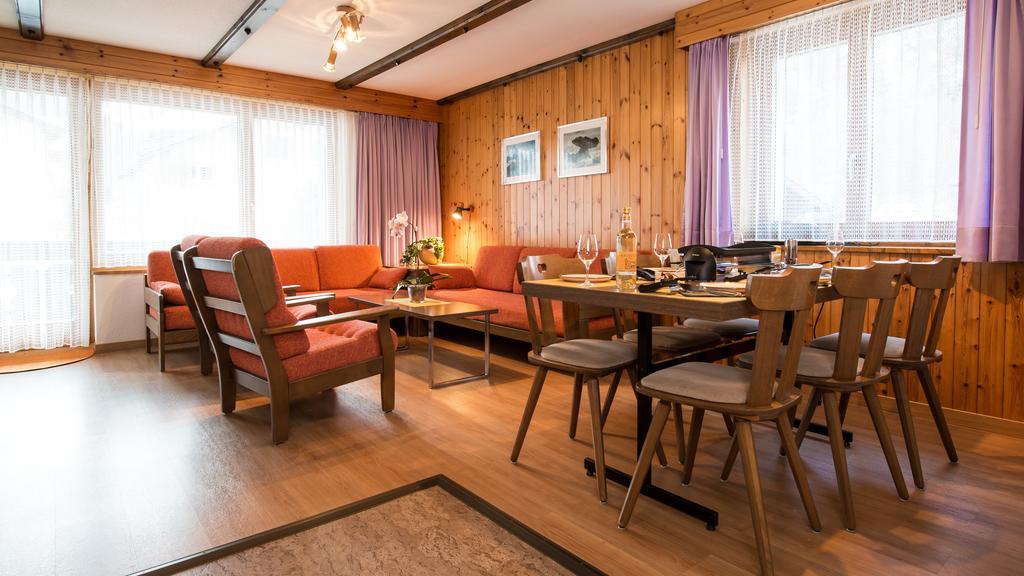 Ferienwohnung Haus Alba Saas-Almagell Zimmer foto